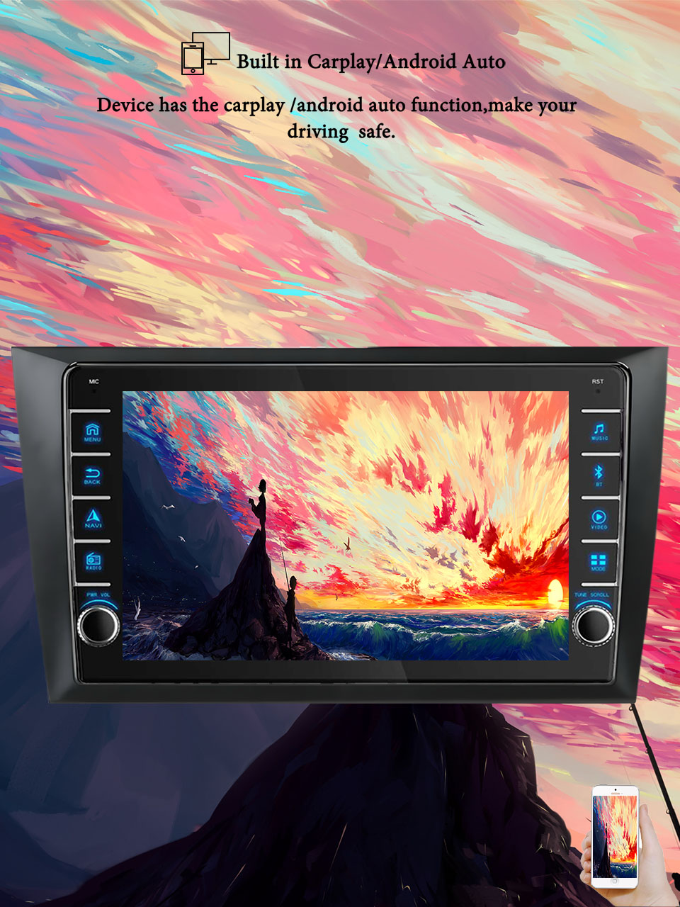 Tablet Danish Mobile & Accessories Photos - 8G+128G Android 14 For Volkswagen Golf