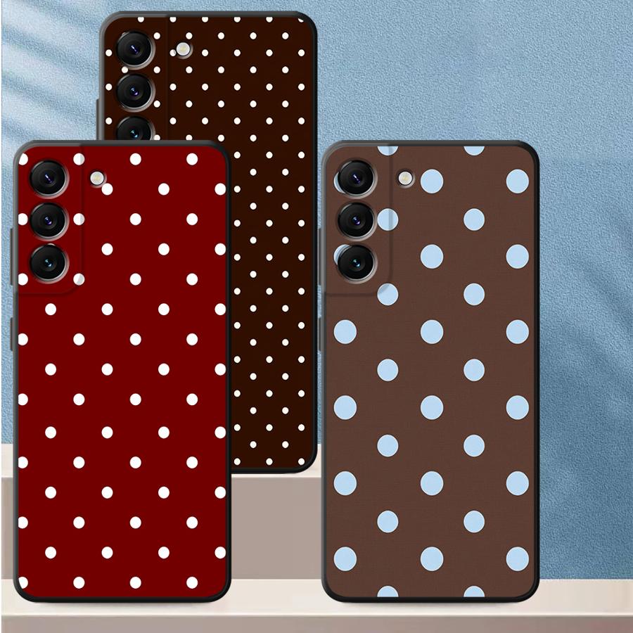 Tablet And Accessories Case - Retro Polka Dots Case for Samsung