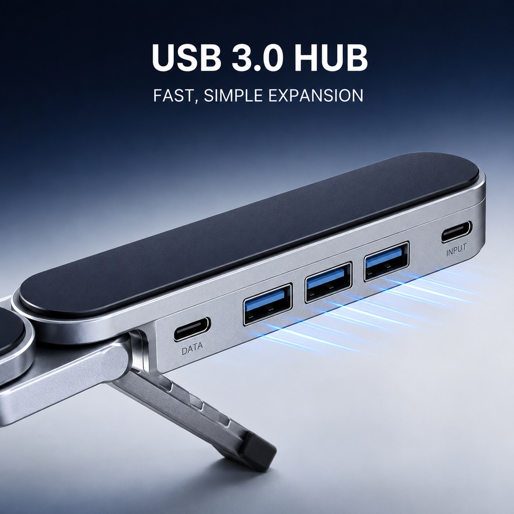 Portable Laptop Stand USB 3.0  - Cooling Stand Tablet ulasan dan harga