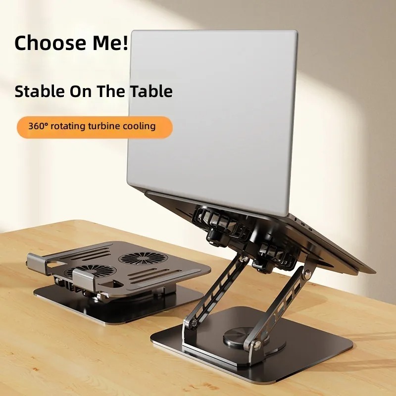 360 Degree Rotating Carbon Ste - Cooling Stand Tablet ulasan dan harga