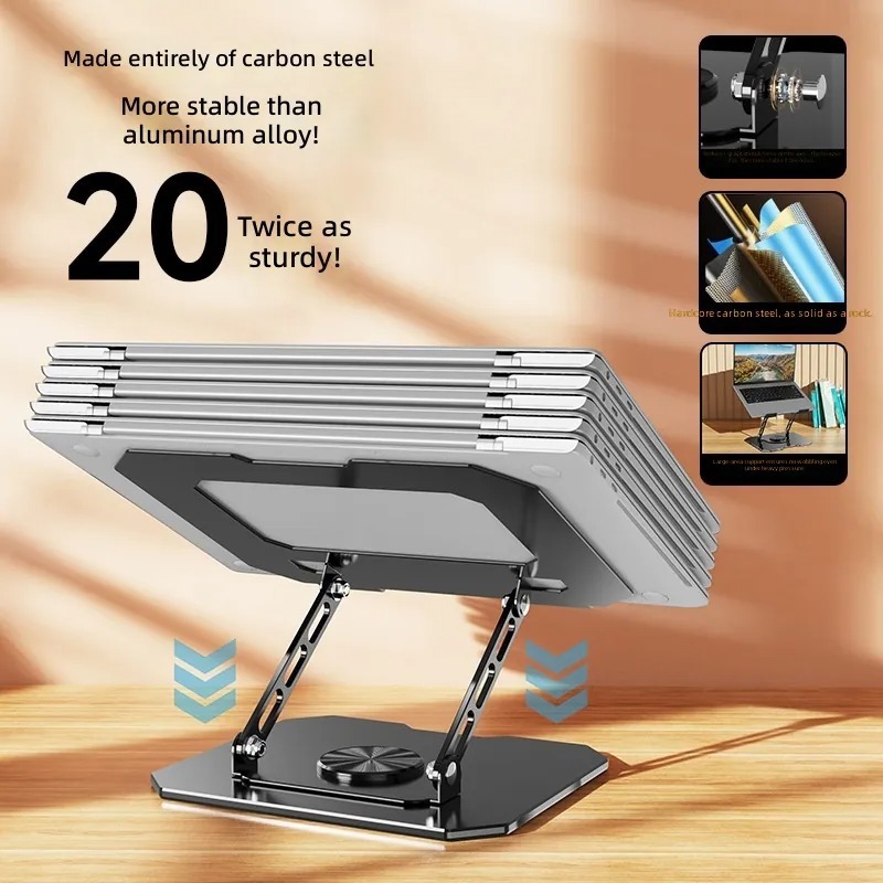 360 Degree Rotating Carbon Ste - Cooling Stand Tablet ulasan dan harga