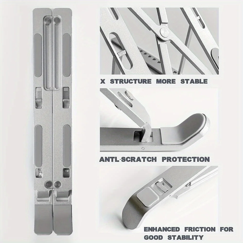 Foldable Aluminum Laptop Riser - Cooling Stand Tablet ulasan dan harga
