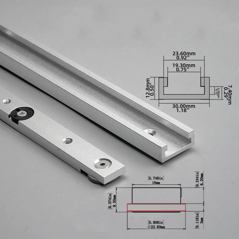 2Pcs T‑Track & Miter Track Jig - Tablet Accessories Set ulasan dan harga
