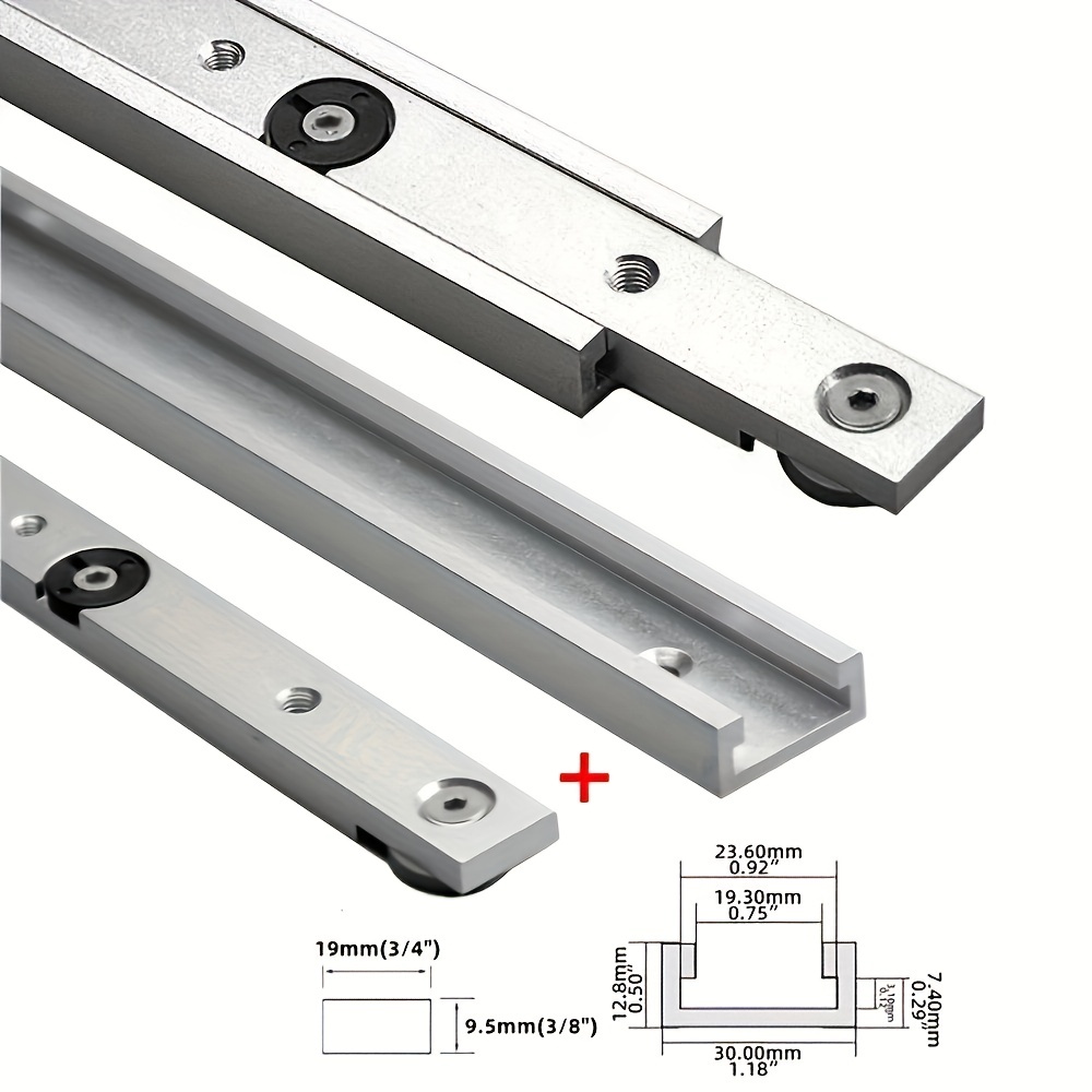 2Pcs T‑Track & Miter Track Jig - Tablet Accessories Set ulasan dan harga