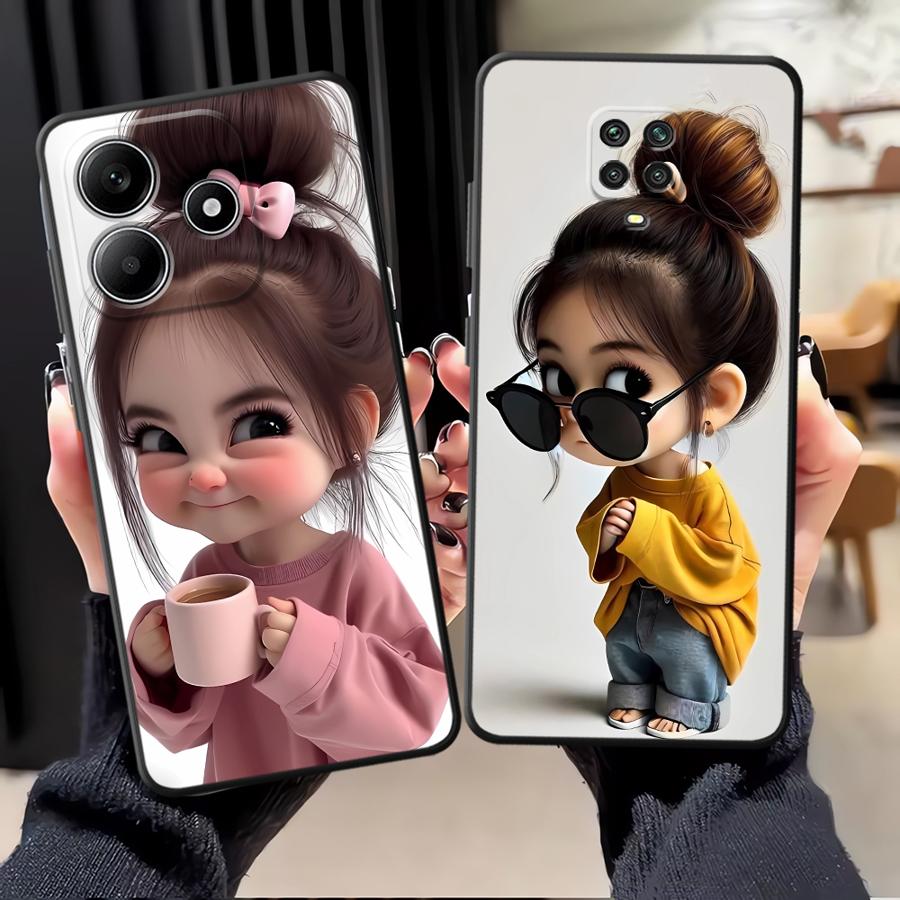 Cartoon Girl Pattern Funda Pho - Tablet And Accessories Case ulasan dan harga