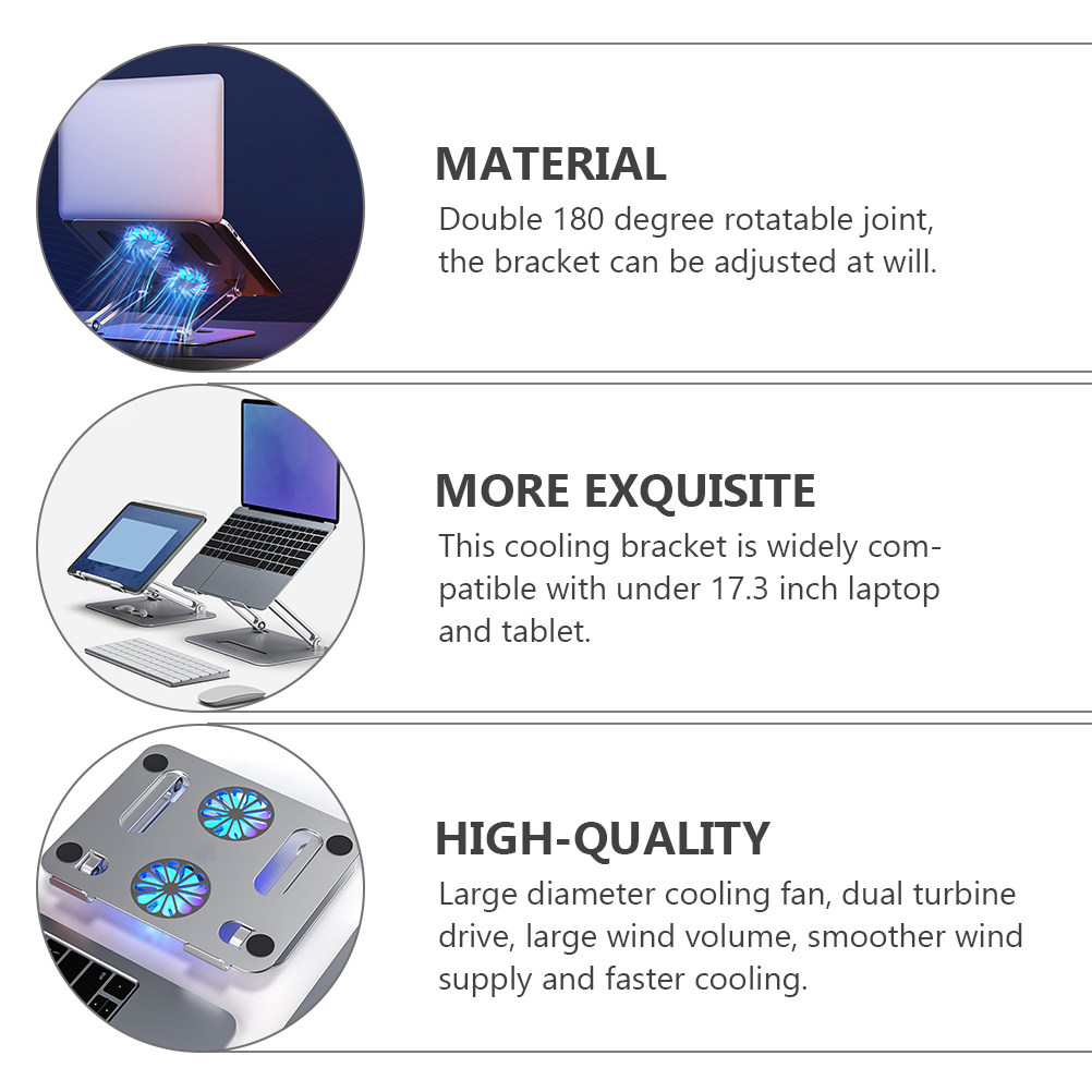 Notebook Cooler Adjustable Alu - Cooling Stand Tablet ulasan dan harga