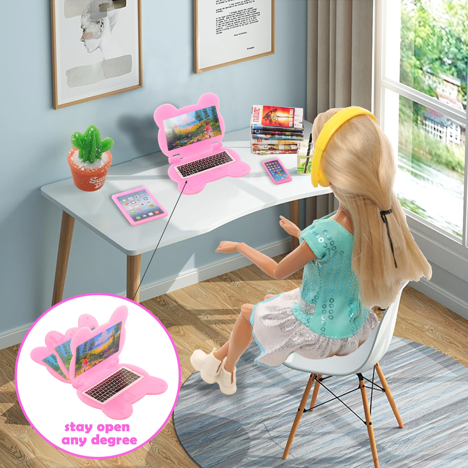 17pcs Set Funny Dollhouse Acce - Tablet Accessories Set ulasan dan harga