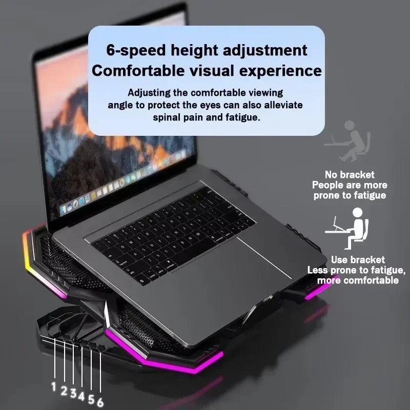 NEW F12 Laptop Cooler Base Sta - Cooling Stand Tablet ulasan dan harga
