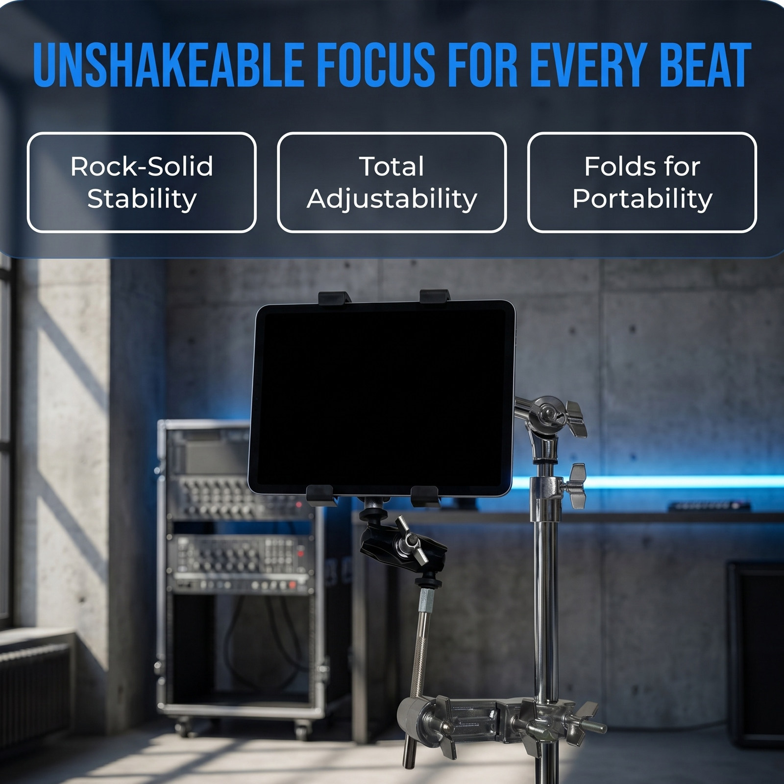 Drum Set Phone Holder Adjustab - Tablet Accessories Set ulasan dan harga