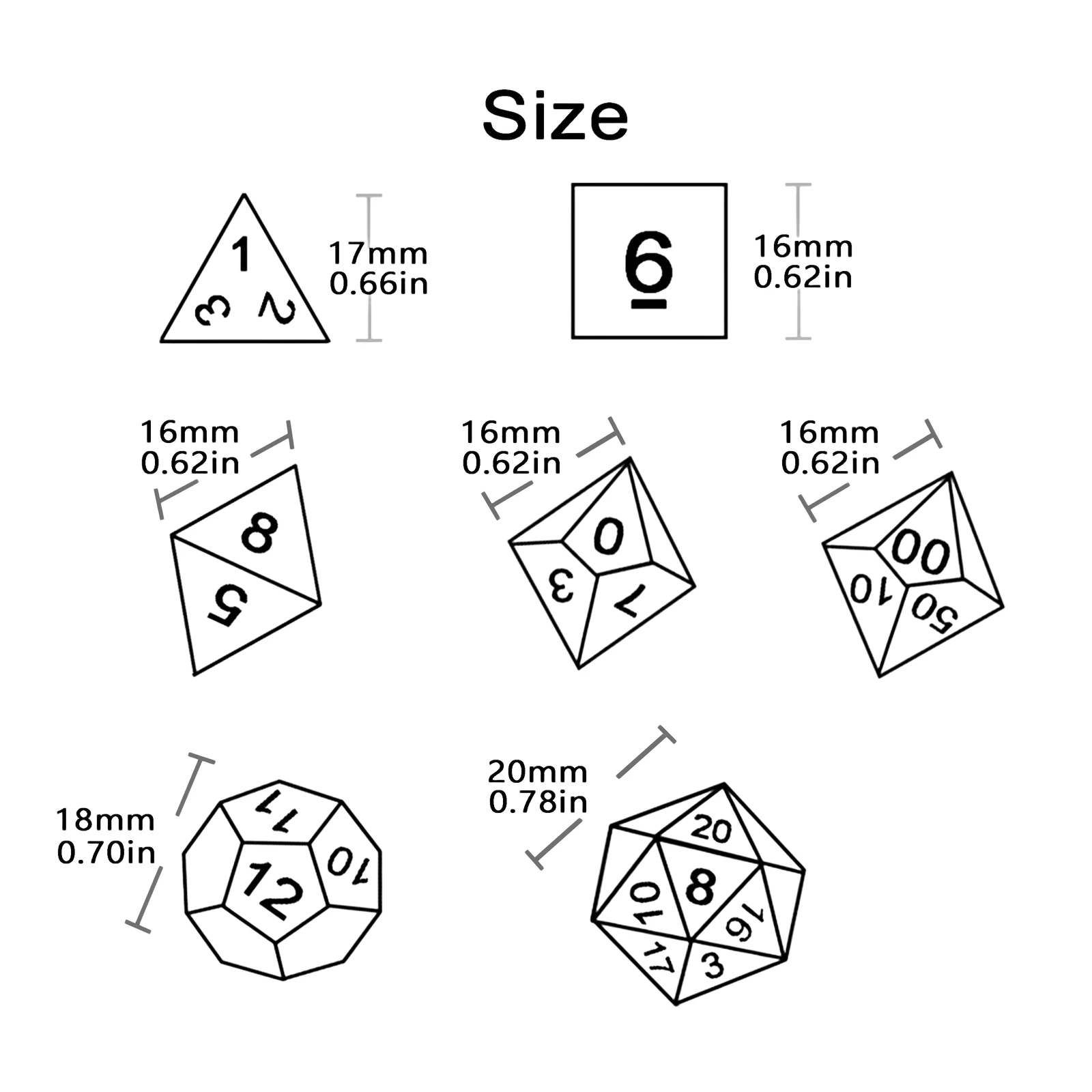 New Sequin Dice - Polyhedral D - Tablet Accessories Set ulasan dan harga