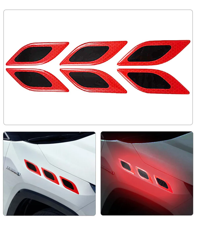 6pcs/Set Car Reflective Sticke - Tablet Accessories Set ulasan dan harga