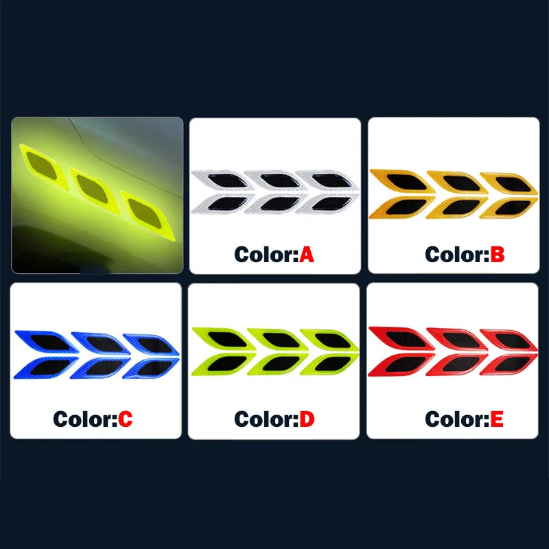 6pcs/Set Car Reflective Sticke - Tablet Accessories Set ulasan dan harga