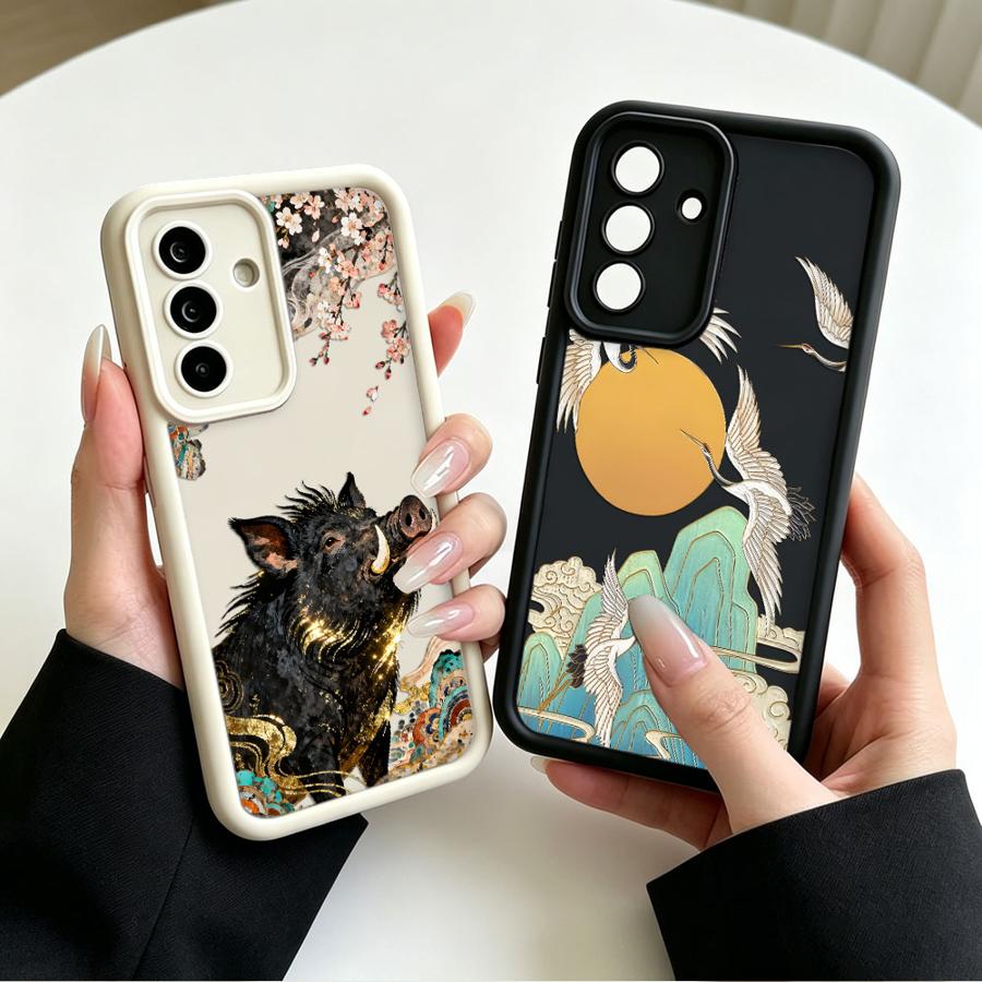 Cartoon Crane Wild Boar Phone  - Tablet And Accessories Case ulasan dan harga